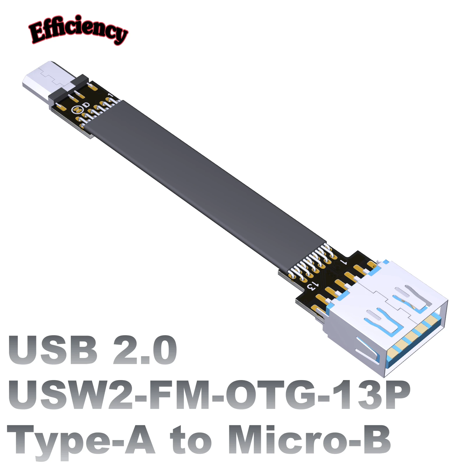 USB2.0 OTG Male To Female Flat Cable Extension A Male To Micro B Double Angle ADT Factory Direct Sales
USB2.0 OTG Male To Female Flat Cable Extension A Male To Micro B Double Angle ADT Factory Direct Sales
