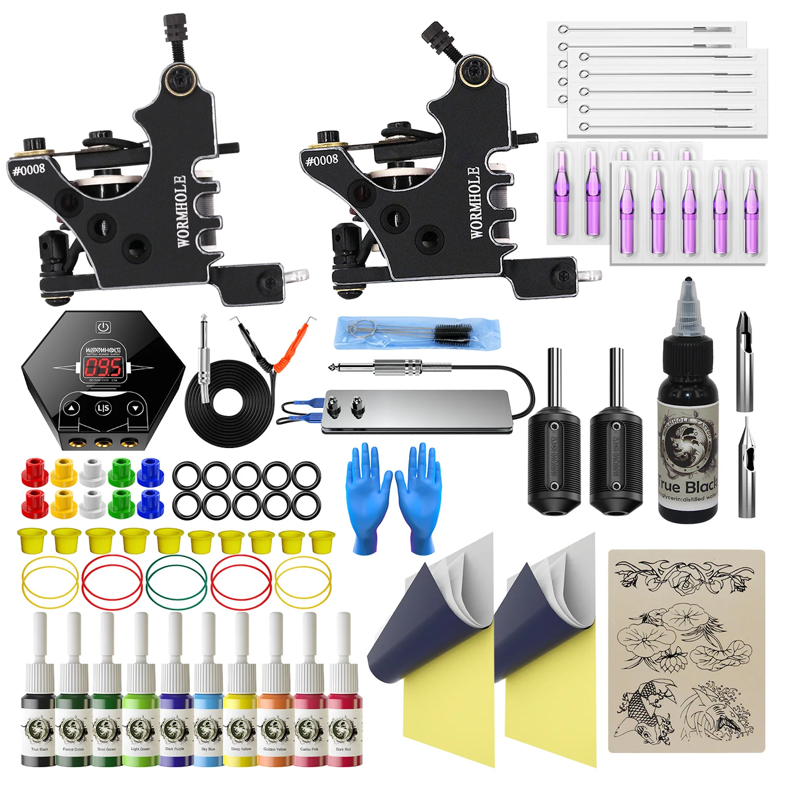 LED LCD Display Tattoo Machine Set Beginner Double Machine Set with Tattoo Color Disposable Consumables
LED LCD Display Tattoo Machine Set Beginner Double Machine Set with Tattoo Color Disposable Consumables