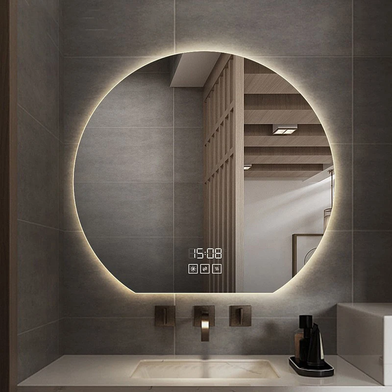 50cm Round Double Touch Switch LED Tricolor Dimming Human Body Induction Smart Mirror with Lamp Bathroom Mirror Led Makeup Mirro
50cm Round Double Touch Switch LED Tricolor Dimming Human Body Induction Smart Mirror with Lamp Bathroom Mirror Led Makeup Mirro