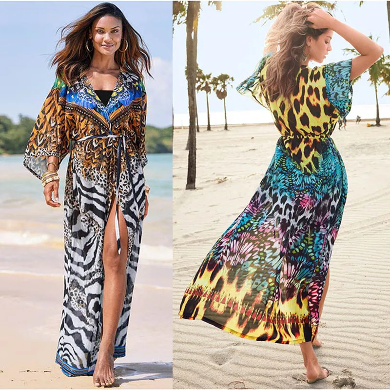 Boho Printed Loose Long Kimono Casual Summer Vacation Wrap Dress Women Clothes Beach Wear Swim Suit Cover Up
Boho Printed Loose Long Kimono Casual Summer Vacation Wrap Dress Women Clothes Beach Wear Swim Suit Cover Up