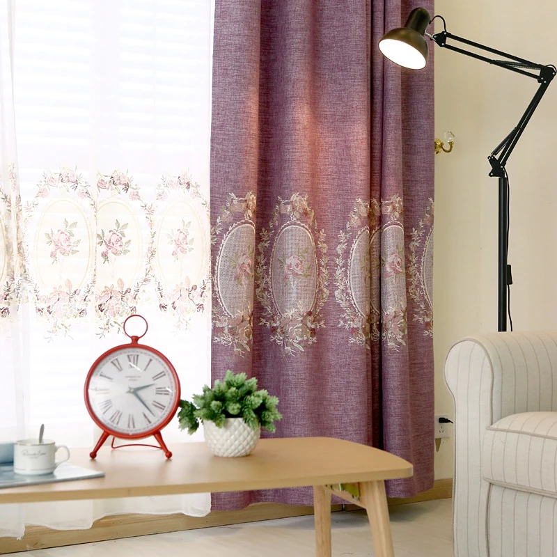 Custom Full Blackout Curtains for Living Room Bedroom New Chinese Simple Modern Purple Embroidery Flower Balcony Curtain Decor
Custom Full Blackout Curtains for Living Room Bedroom New Chinese Simple Modern Purple Embroidery Flower Balcony Curtain Decor