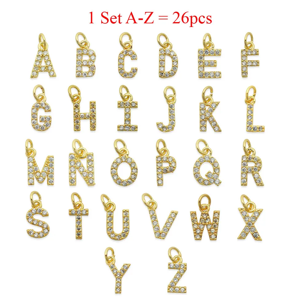 1 Set 26pcs A-Z diy Letter Charms Wholesale Inital Name Cubic Zirconia Jewelry Pendants For Necklace Bracelet Making Finding
1 Set 26pcs A-Z diy Letter Charms Wholesale Inital Name Cubic Zirconia Jewelry Pendants For Necklace Bracelet Making Finding