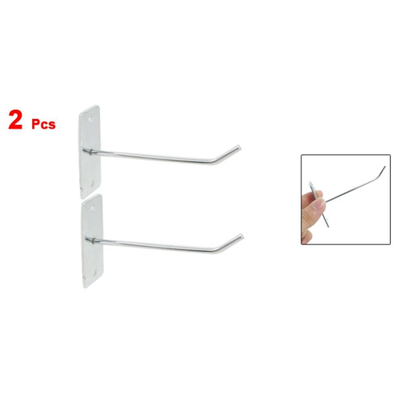 Big Deal 8 Pcs Wall Board Hanger Metal Clothes Towels Display Hook Silver Tone
Big Deal 8 Pcs Wall Board Hanger Metal Clothes Towels Display Hook Silver Tone