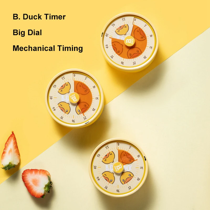 B.Duck Kitchen Timer Stainless Steel Magnetic Suction Mechanical Time Management Reminder Timer Alarm Clock Kitchen Tool Cartoon
B.Duck Kitchen Timer Stainless Steel Magnetic Suction Mechanical Time Management Reminder Timer Alarm Clock Kitchen Tool Cartoon