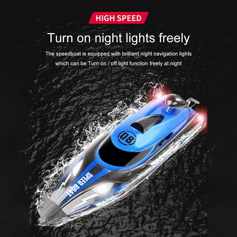 2022 New HJ808 RC Boat 2.4Ghz 25KM/H High-Speed Remote Control Racing Ship Water Speed Children Model Toyd Toys For Boys Gifts
2022 New HJ808 RC Boat 2.4Ghz 25KM/H High-Speed Remote Control Racing Ship Water Speed Children Model Toyd Toys For Boys Gifts