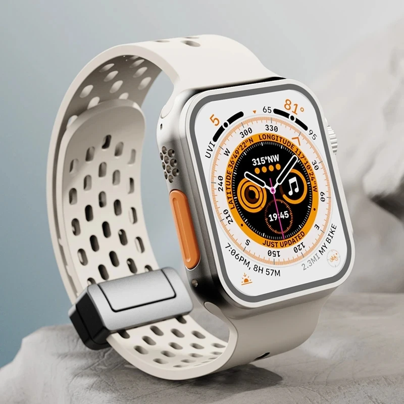 Magnetic Strap For Apple Watch Ultra band 49mm 44mm 45mm 41mm 40mm 42mm 38mm Silicone Correa Bracelet iWatch Series 8 se 7 6 5 4
Magnetic Strap For Apple Watch Ultra band 49mm 44mm 45mm 41mm 40mm 42mm 38mm Silicone Correa Bracelet iWatch Series 8 se 7 6 5 4
