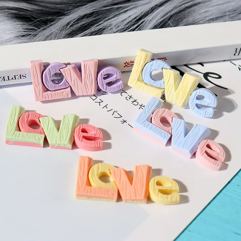 40pcs/Lot Imitation wood grain letters love miniatures Flatback Resin Cabochons Diy Craft Decoration Accessory
40pcs/Lot Imitation wood grain letters love miniatures Flatback Resin Cabochons Diy Craft Decoration Accessory