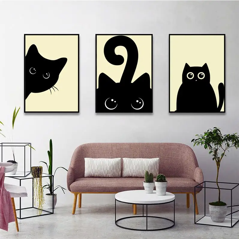 Black White Cats Classic Anime Poster Waterproof Paper Sticker Coffee House Bar Kawaii Room Decor
Black White Cats Classic Anime Poster Waterproof Paper Sticker Coffee House Bar Kawaii Room Decor