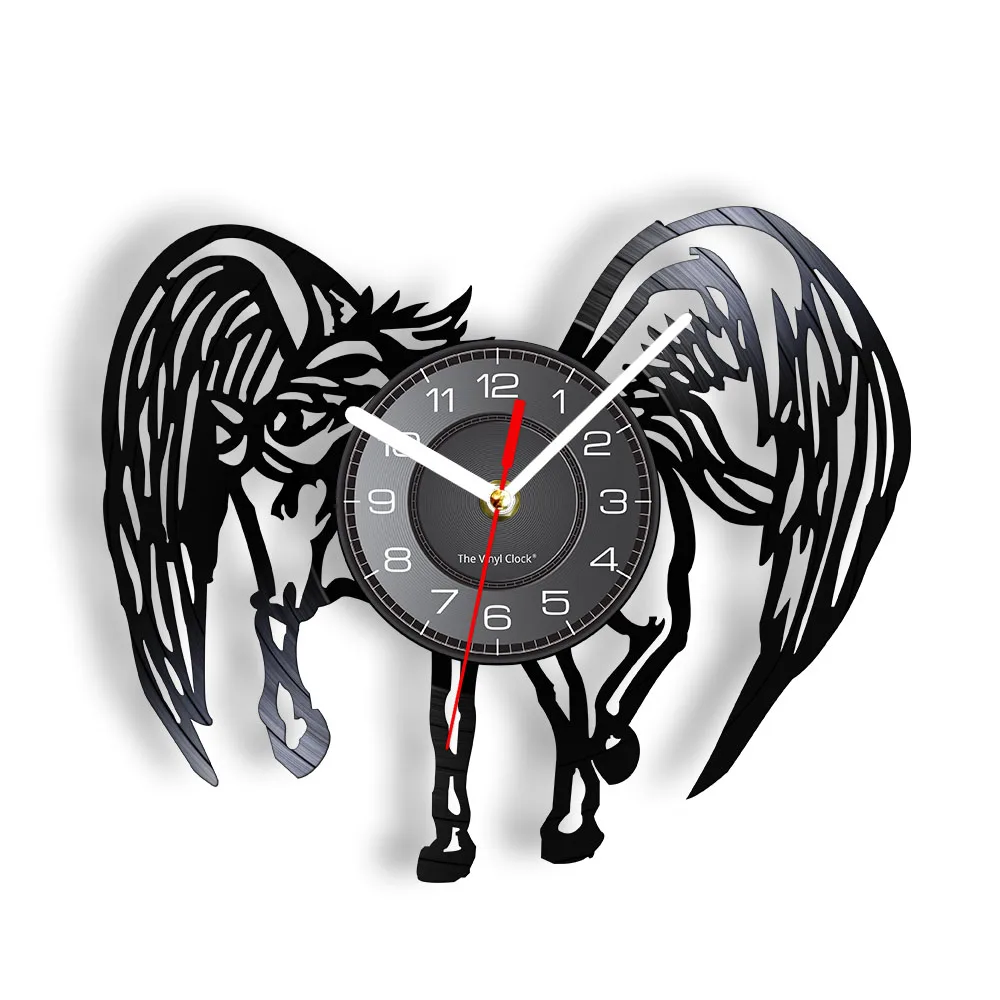 Pegasus Wall Clock Vintage Wall Art Fantasy Animal Horse Vinyl Record Clock Horse With Angel Wings Decorative Horse Clock
Pegasus Wall Clock Vintage Wall Art Fantasy Animal Horse Vinyl Record Clock Horse With Angel Wings Decorative Horse Clock