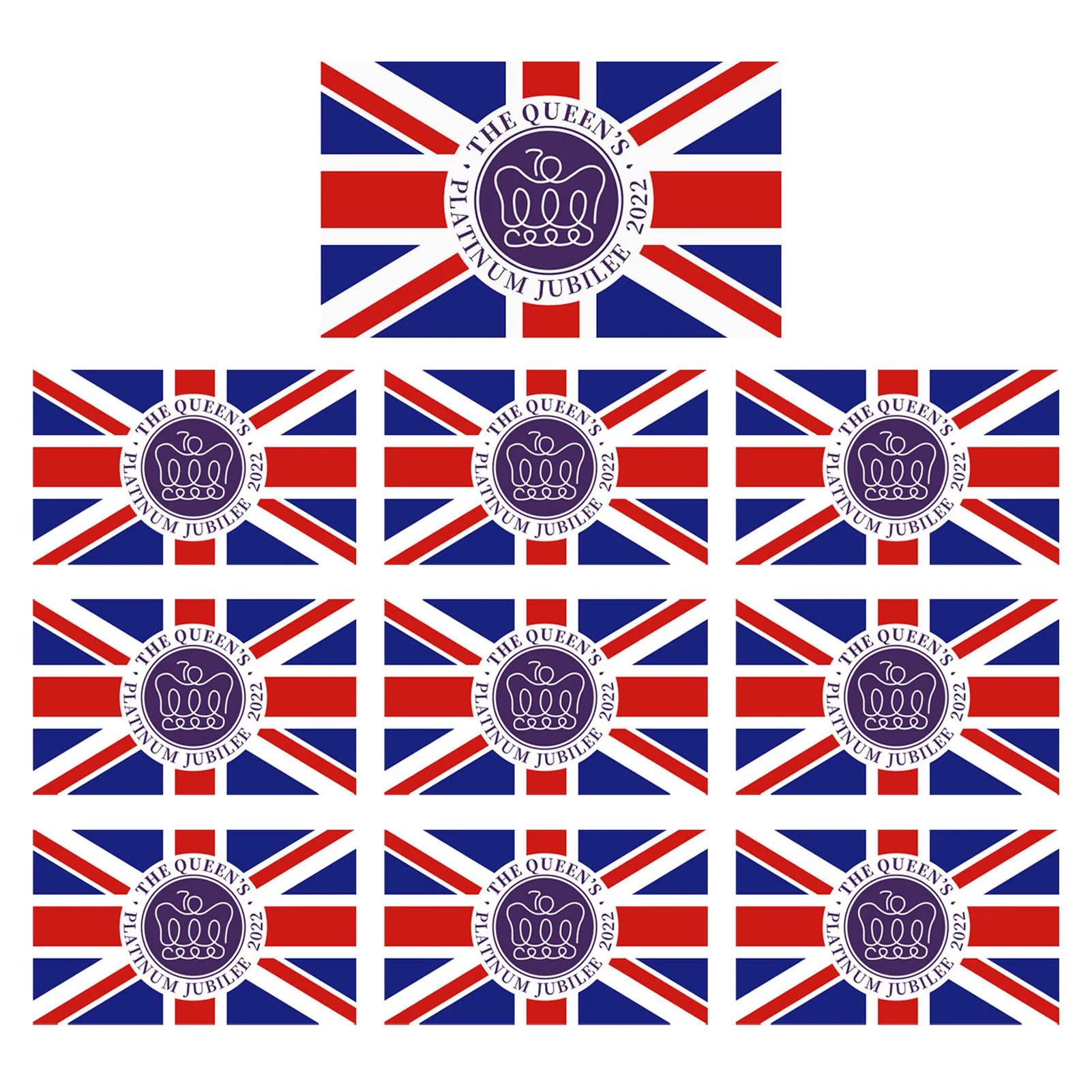 10pcs Queens Jubilee 2022 Decorations Self-Stick Window Sticker With 3 Designs Queen's 70th Anniversary Stickers For Parties
10pcs Queens Jubilee 2022 Decorations Self-Stick Window Sticker With 3 Designs Queen's 70th Anniversary Stickers For Parties