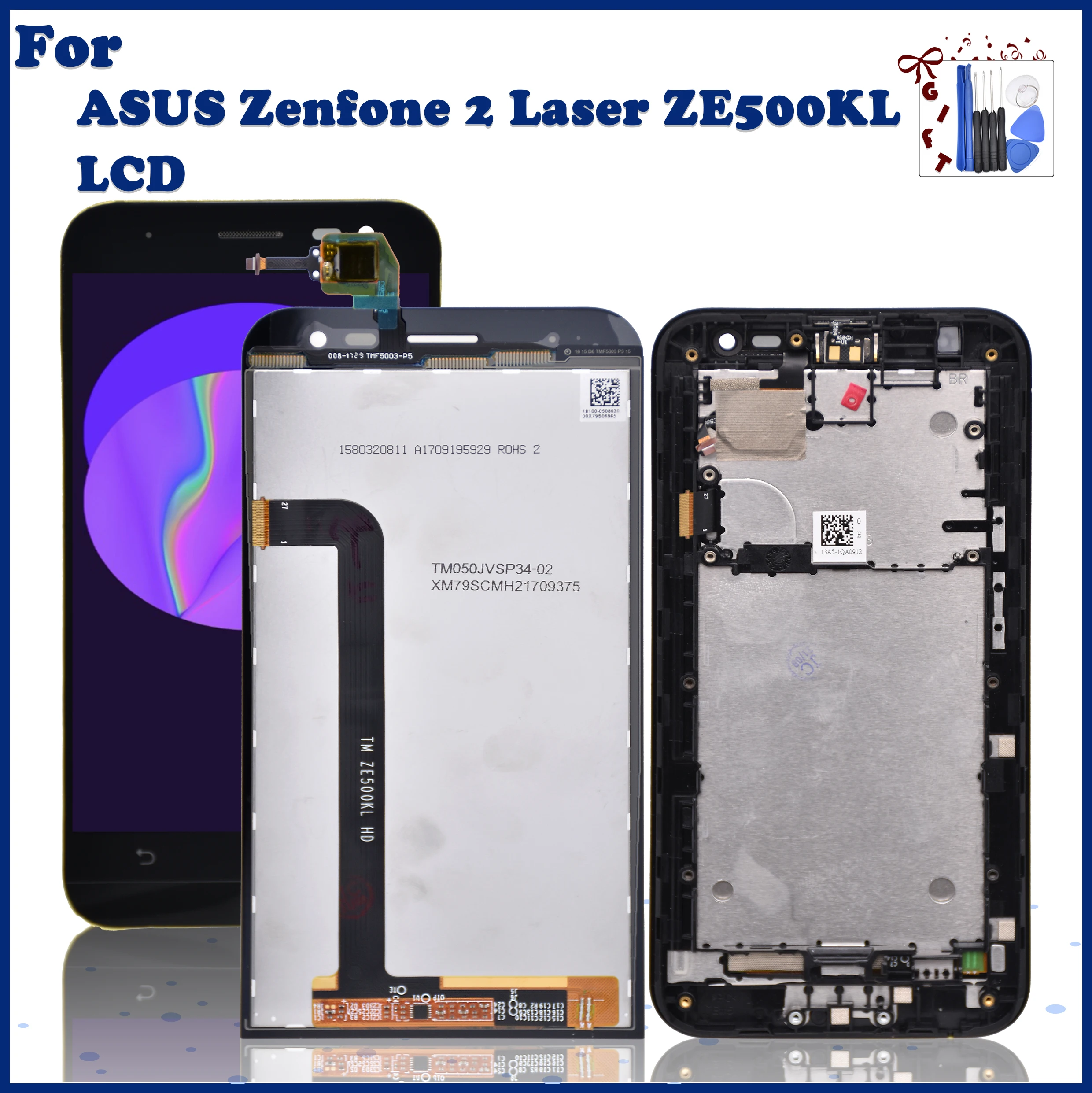Оригинальный ЖК-дисплей 5 0 ''для ASUS Zenfone 2 Laser ZE500KL Z00ED сенсорный экран с