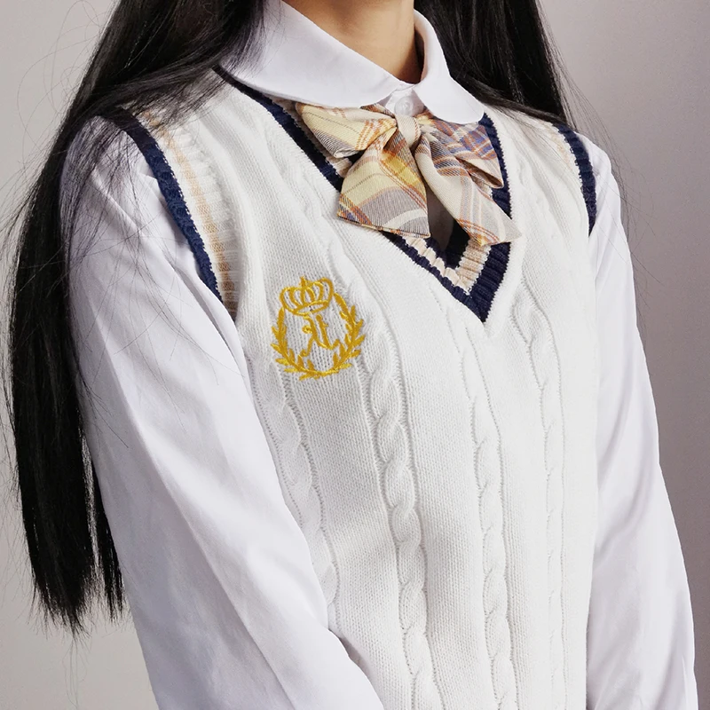 Japanese School JK Uniform Sweater Vest Sleeveless Waistcoat for Girls Boys Cosplay Student Clothes Winter Vest Knitting Coat
Japanese School JK Uniform Sweater Vest Sleeveless Waistcoat for Girls Boys Cosplay Student Clothes Winter Vest Knitting Coat