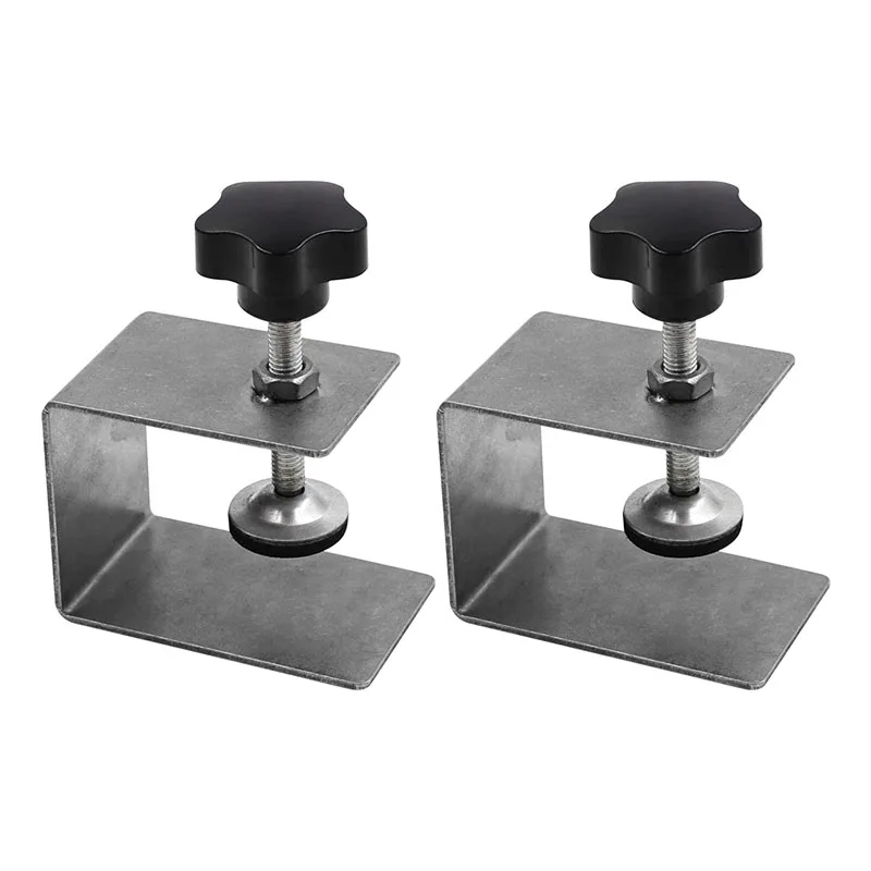 

2pcs Fasten Fast Stainless Steel Cabinet Woodworking Adjustable Drawer Front Installation Clamp Home Improvement Jig Accessories