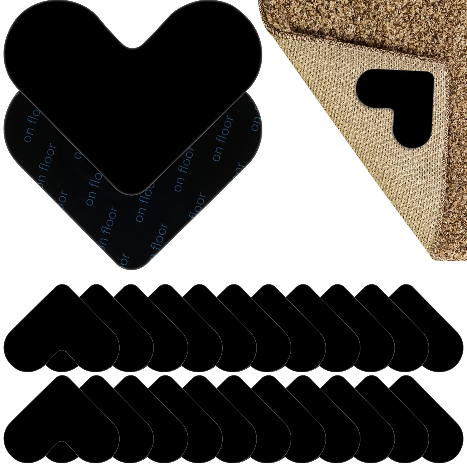 32Pcs Rug Grippers Non-Slip Rug Pads Reusable Carpet Corner Side Gripper Washable Rug Grippers Multi-Purpose Rug Gripper 
32Pcs Rug Grippers Non-Slip Rug Pads Reusable Carpet Corner Side Gripper Washable Rug Grippers Multi-Purpose Rug Gripper