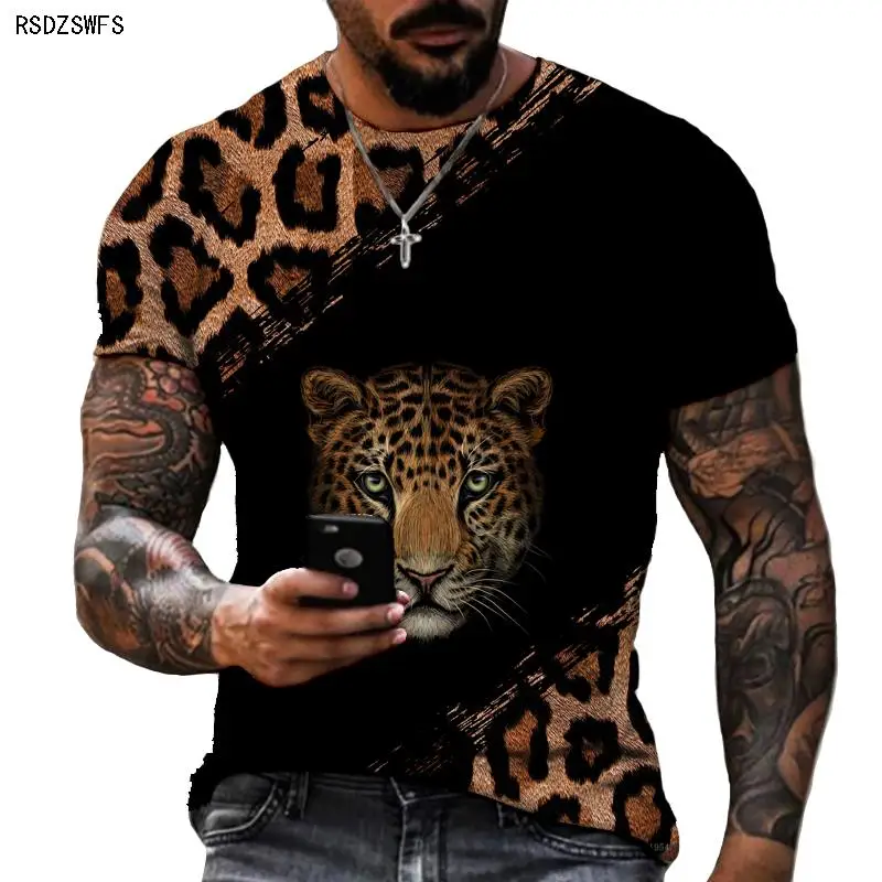 Animal World Leopard 3D Printed Men's And Women's T-shirts HD Short-sleeved Oversized Summer Short-sleeved Tops
Animal World Leopard 3D Printed Men's And Women's T-shirts HD Short-sleeved Oversized Summer Short-sleeved Tops
