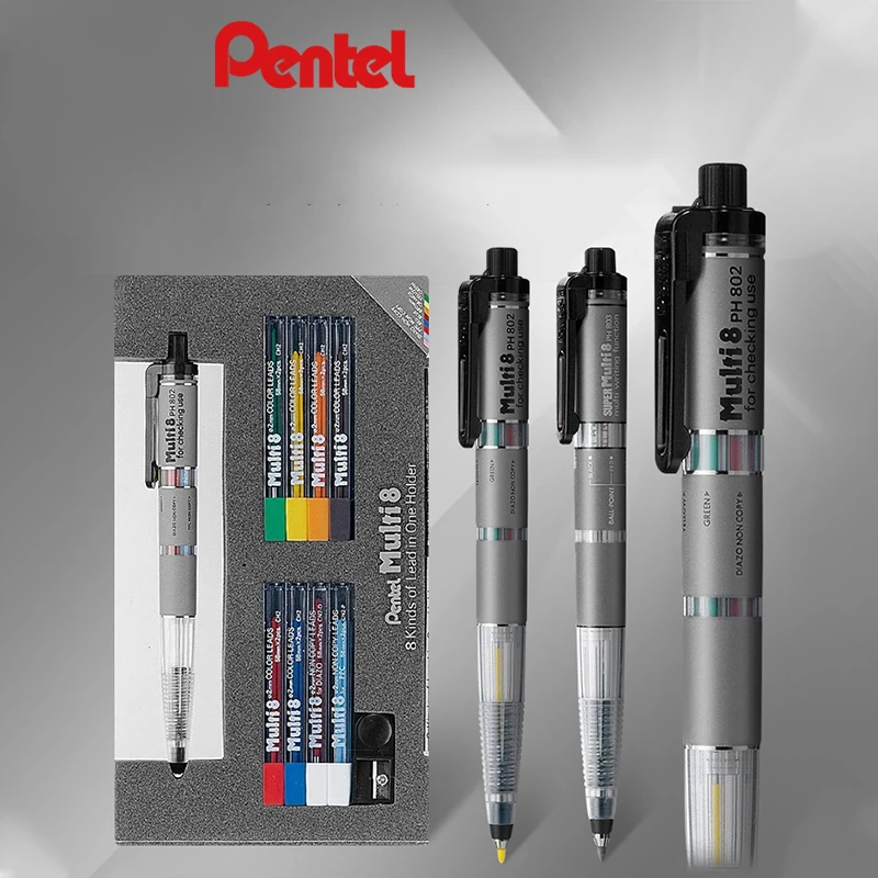Japan Pentel Pencil Lead Holder and Lead Set, Multi 8 Set Automatic Pencils Perfect for Designer Artist
Japan Pentel Pencil Lead Holder and Lead Set, Multi 8 Set Automatic Pencils Perfect for Designer Artist