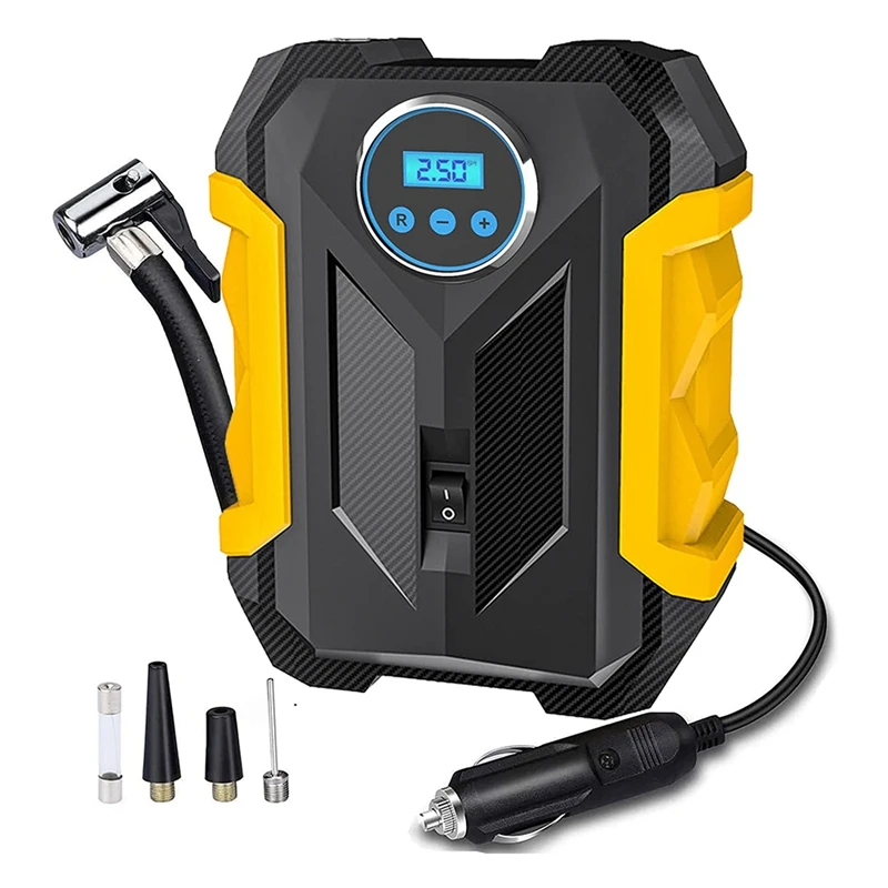 Portable Tire Inflator Air Compressor,150 PSI Air Pump For Car Tires With LED Light,Digital Air Compressor For Bicycle
Portable Tire Inflator Air Compressor,150 PSI Air Pump For Car Tires With LED Light,Digital Air Compressor For Bicycle