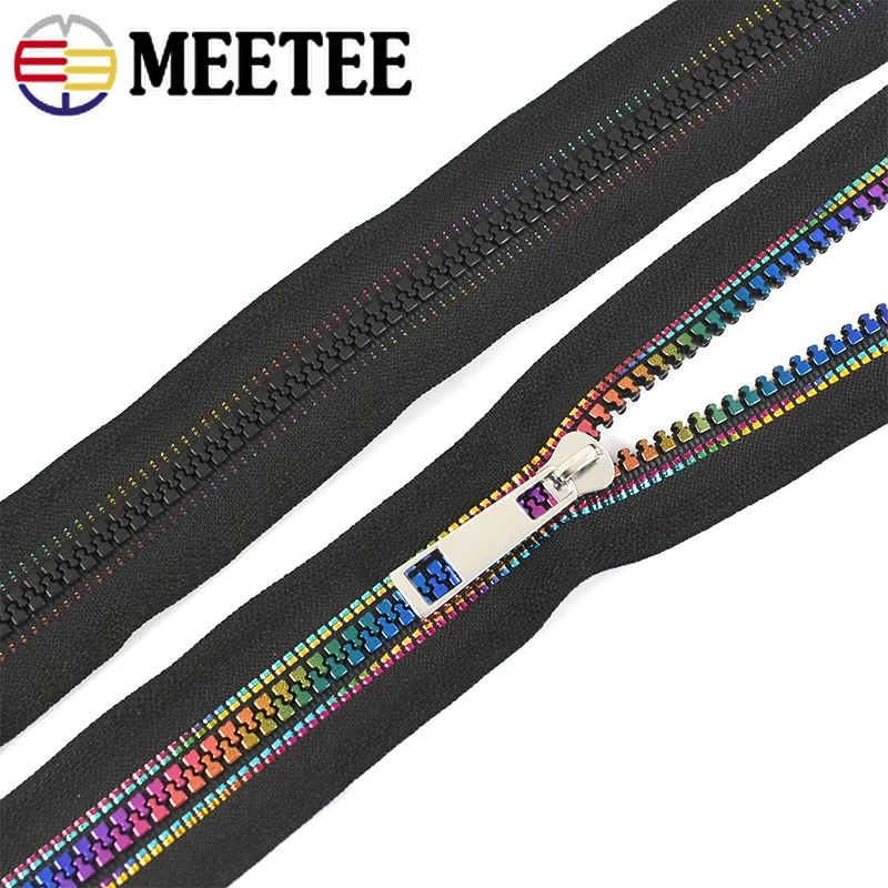 5Meters 5# Rainbow Resin Zipper Tape Continuous Decorative Zip Roll with Zips Puller Sliders Bag Clothes DIY Sewing Accessories
5Meters 5# Rainbow Resin Zipper Tape Continuous Decorative Zip Roll with Zips Puller Sliders Bag Clothes DIY Sewing Accessories