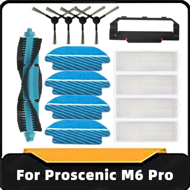 For Proscenic M6 Pro Robot Vacuum Cleaner Replacement Spare Parts Accessories Roller Main Side Brush Hepa Filter Mop Rag Cloth
For Proscenic M6 Pro Robot Vacuum Cleaner Replacement Spare Parts Accessories Roller Main Side Brush Hepa Filter Mop Rag Cloth