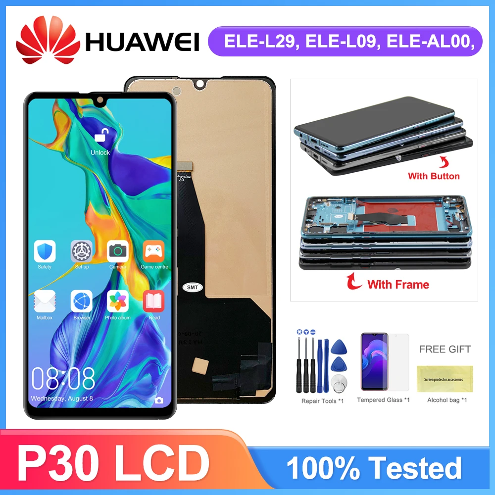 6,1 ''экран дисплея для Huawei P30 ELE-L29 L09 L04, ЖК-дисплей, сенсорный экран, дигитайзер с рамкой для замены для Huawei P30
6,1 ''экран дисплея для Huawei P30 ELE-L29 L09 L04, ЖК-дисплей, сенсорный экран, дигитайзер с рамкой для замены для Huawei P30