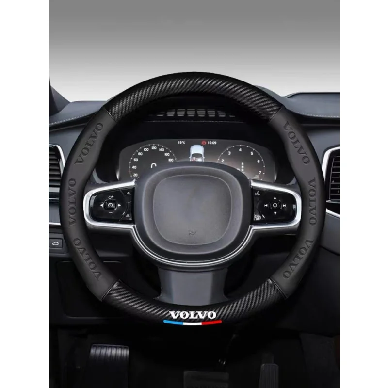 Car Carbon Fiber Steering Wheel Cover Non-slip Suitable For Volvo V40 V60 V70 V80 V90 S40 S60 S80 S90 XC60 XC40 XC90 T4 T5 AWD
Car Carbon Fiber Steering Wheel Cover Non-slip Suitable For Volvo V40 V60 V70 V80 V90 S40 S60 S80 S90 XC60 XC40 XC90 T4 T5 AWD