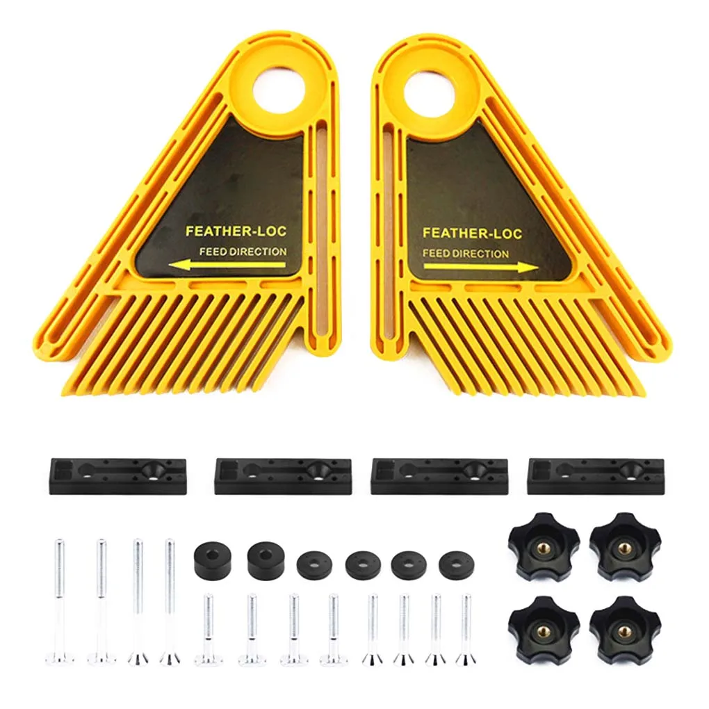 2PCS Multi-purpose Feather Board Cutting Guide Wood Trimmer Router Table Band Saw Fence Accessory Featherboards
2PCS Multi-purpose Feather Board Cutting Guide Wood Trimmer Router Table Band Saw Fence Accessory Featherboards