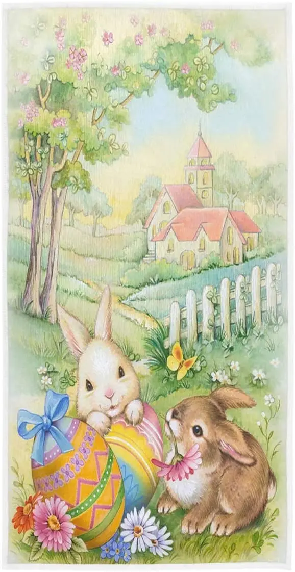 Face Towel Vintage Easter Bunnies Eggs Soft Highly Absorbent Guest Large Home Decorative Hand Towels Multipurpose for Bathroom,H
Face Towel Vintage Easter Bunnies Eggs Soft Highly Absorbent Guest Large Home Decorative Hand Towels Multipurpose for Bathroom,H