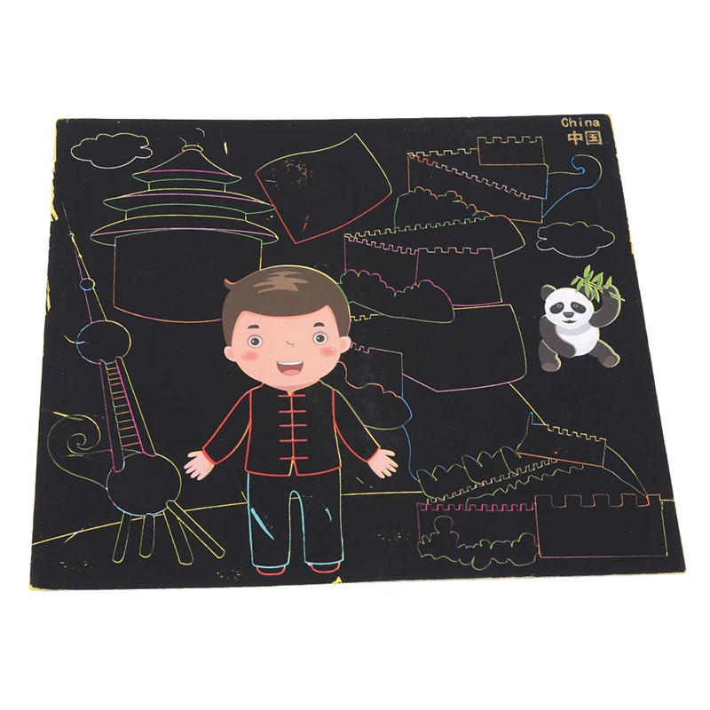 1 Box Diy hand-painted Paper Children Graffiti Painting Kindergarten Coloring Colorful Scratch Intelligence Toys
1 Box Diy hand-painted Paper Children Graffiti Painting Kindergarten Coloring Colorful Scratch Intelligence Toys