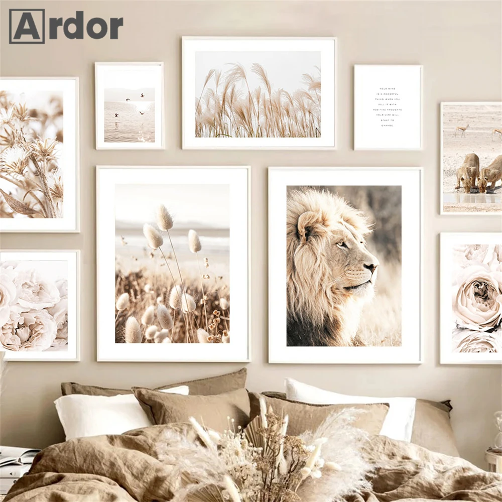 Lion Wall Poster Reed Bunny Tail Grass Canvas Painting Beige Landscape Art Prints Flower Posters Nordic Wall Pictures Home Decor
Lion Wall Poster Reed Bunny Tail Grass Canvas Painting Beige Landscape Art Prints Flower Posters Nordic Wall Pictures Home Decor