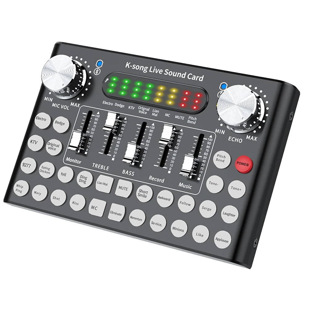 F8 Broadcast Universal Live Sound Card Set Computer Karaoke Aluminium Alloy Changing Cable External Audio Mixer
F8 Broadcast Universal Live Sound Card Set Computer Karaoke Aluminium Alloy Changing Cable External Audio Mixer
