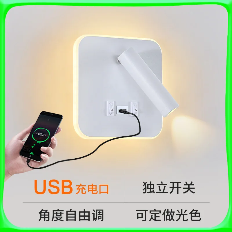 Wall Lamps Living Room Nordic Minimalism Hotel Indoor LED Reading Light Bedroom USB Charging Bedside Lampara Wall Room Decor бра
Wall Lamps Living Room Nordic Minimalism Hotel Indoor LED Reading Light Bedroom USB Charging Bedside Lampara Wall Room Decor бра