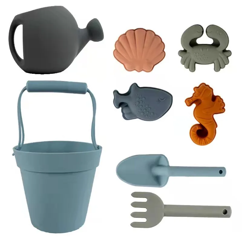 8Pcs Silicone Sand Toys Kids Beach Set Kettle Water Play Baby Bath Funny Game Cute Animal Mold Soft Swimming Children Summer Toy
8Pcs Silicone Sand Toys Kids Beach Set Kettle Water Play Baby Bath Funny Game Cute Animal Mold Soft Swimming Children Summer Toy