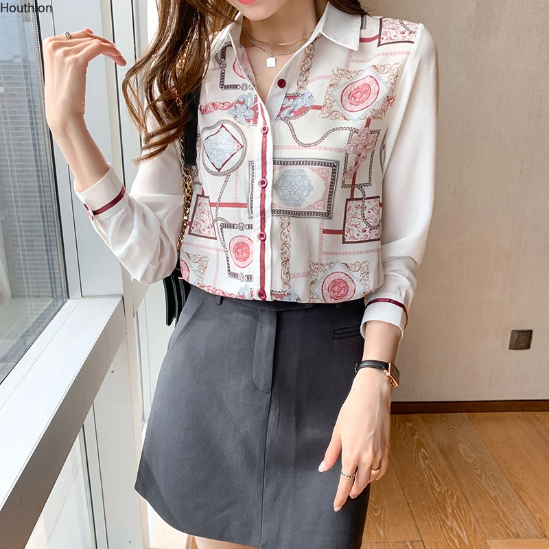Poplin Women's Blouses Geometric Print Buttons Shirt New Commuter Spring/autumn Fashion Long Sleeve Top
Poplin Women's Blouses Geometric Print Buttons Shirt New Commuter Spring/autumn Fashion Long Sleeve Top