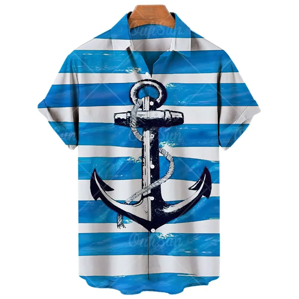 Men's Short Sleeve Hawaiian Shirts Summer Quick Drying Large EU Size 5XL Loose Casual Boat Anchor 3D Print Beach Shirts For Men
Men's Short Sleeve Hawaiian Shirts Summer Quick Drying Large EU Size 5XL Loose Casual Boat Anchor 3D Print Beach Shirts For Men