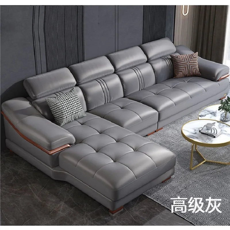 Modern sofa head floor cowhide size house leather art sofa sitting room corner combination sofa
Modern sofa head floor cowhide size house leather art sofa sitting room corner combination sofa