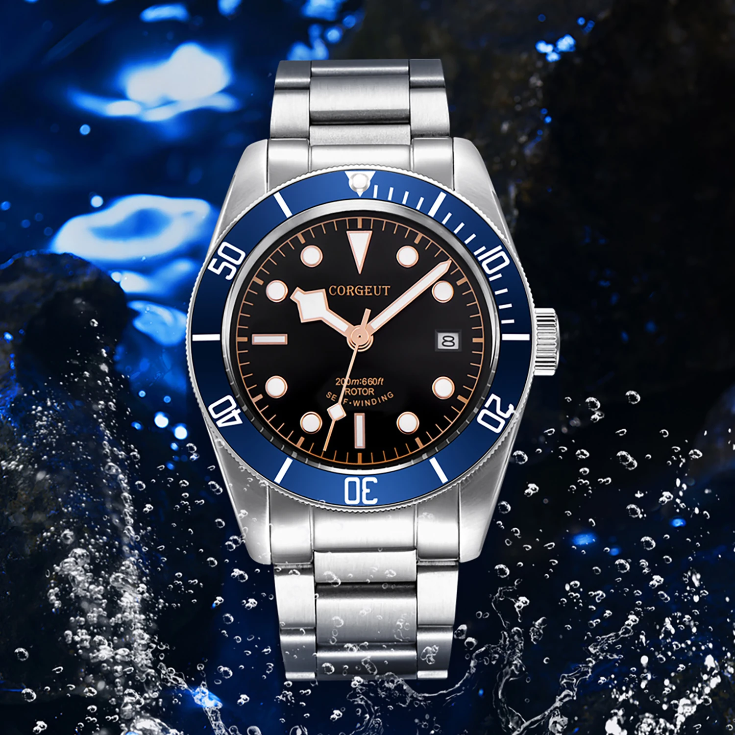 Corgeut Automatic Mechanical Watch for Men Luxury Business Steel Strip NH35 100M Waterproof Calendar Swimming Men's WristWatches
Corgeut Automatic Mechanical Watch for Men Luxury Business Steel Strip NH35 100M Waterproof Calendar Swimming Men's WristWatches