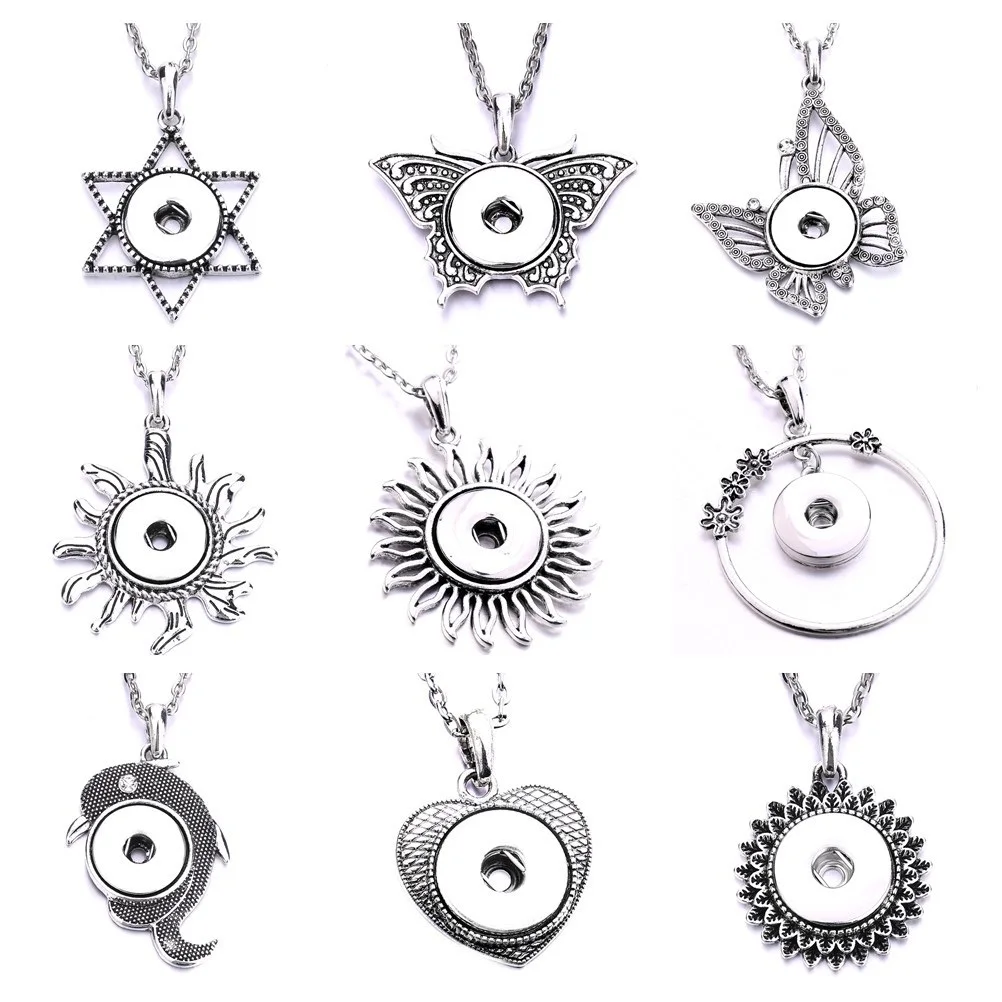 10pcs Retro Sun Moon Snap Button Necklace Jewelry Vintage Metal Heart Dolphin Snap Button Pendant Necklace 
10pcs Retro Sun Moon Snap Button Necklace Jewelry Vintage Metal Heart Dolphin Snap Button Pendant Necklace