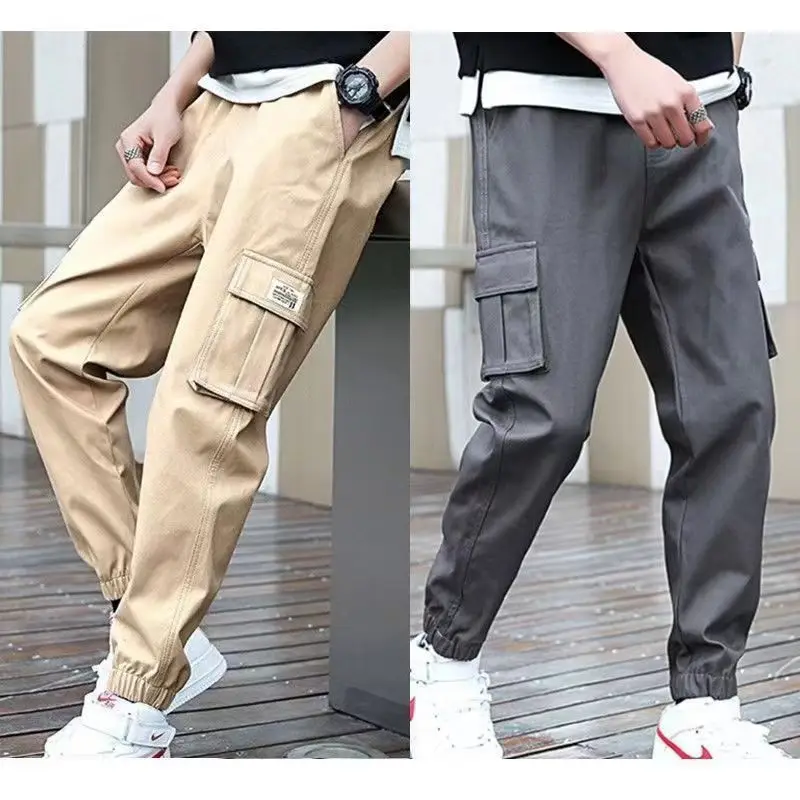 Classic Streetwear Casual Men Ribbons Harem Jogging Pants Male Slim Fit Spring Cargo Pants Multi-Pockets Women Trouser X94
Classic Streetwear Casual Men Ribbons Harem Jogging Pants Male Slim Fit Spring Cargo Pants Multi-Pockets Women Trouser X94