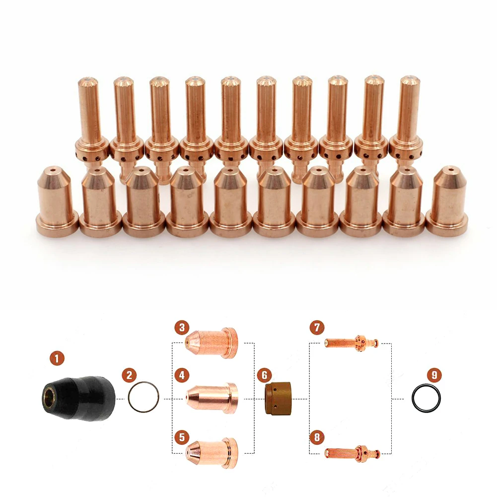 20Pcs Plasma Torch Nozzle Electrode 8-7514 & 9-8407 For Thermal Dynamics PCH62/102 WSP-10023 10026 For PackMaster 50/75/100xl
20Pcs Plasma Torch Nozzle Electrode 8-7514 & 9-8407 For Thermal Dynamics PCH62/102 WSP-10023 10026 For PackMaster 50/75/100xl