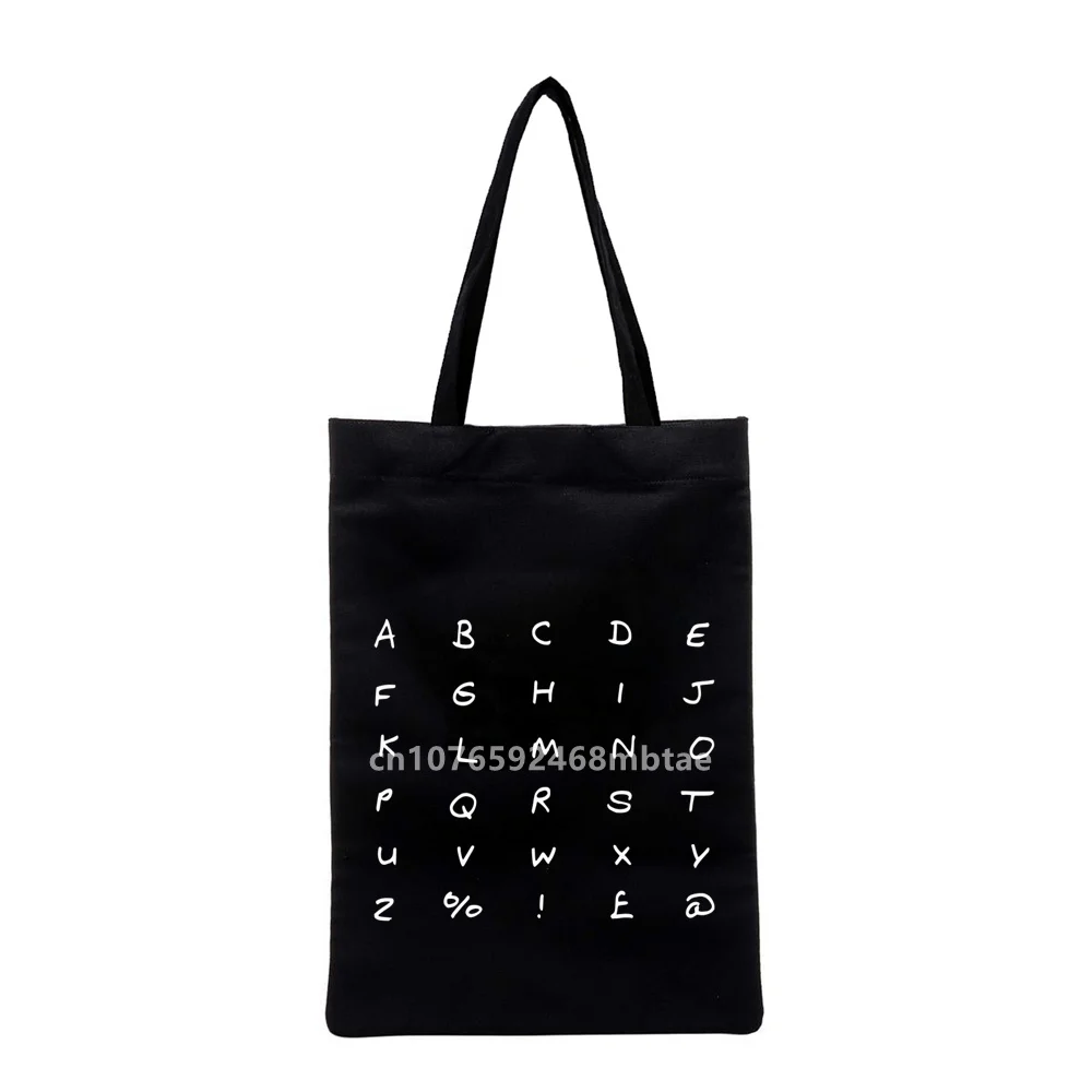 Ladies Shopping Bag Coloring Alphabet 26 English Handbag Harajuku Style Bag Student Tote Bag Storage Bags
Ladies Shopping Bag Coloring Alphabet 26 English Handbag Harajuku Style Bag Student Tote Bag Storage Bags