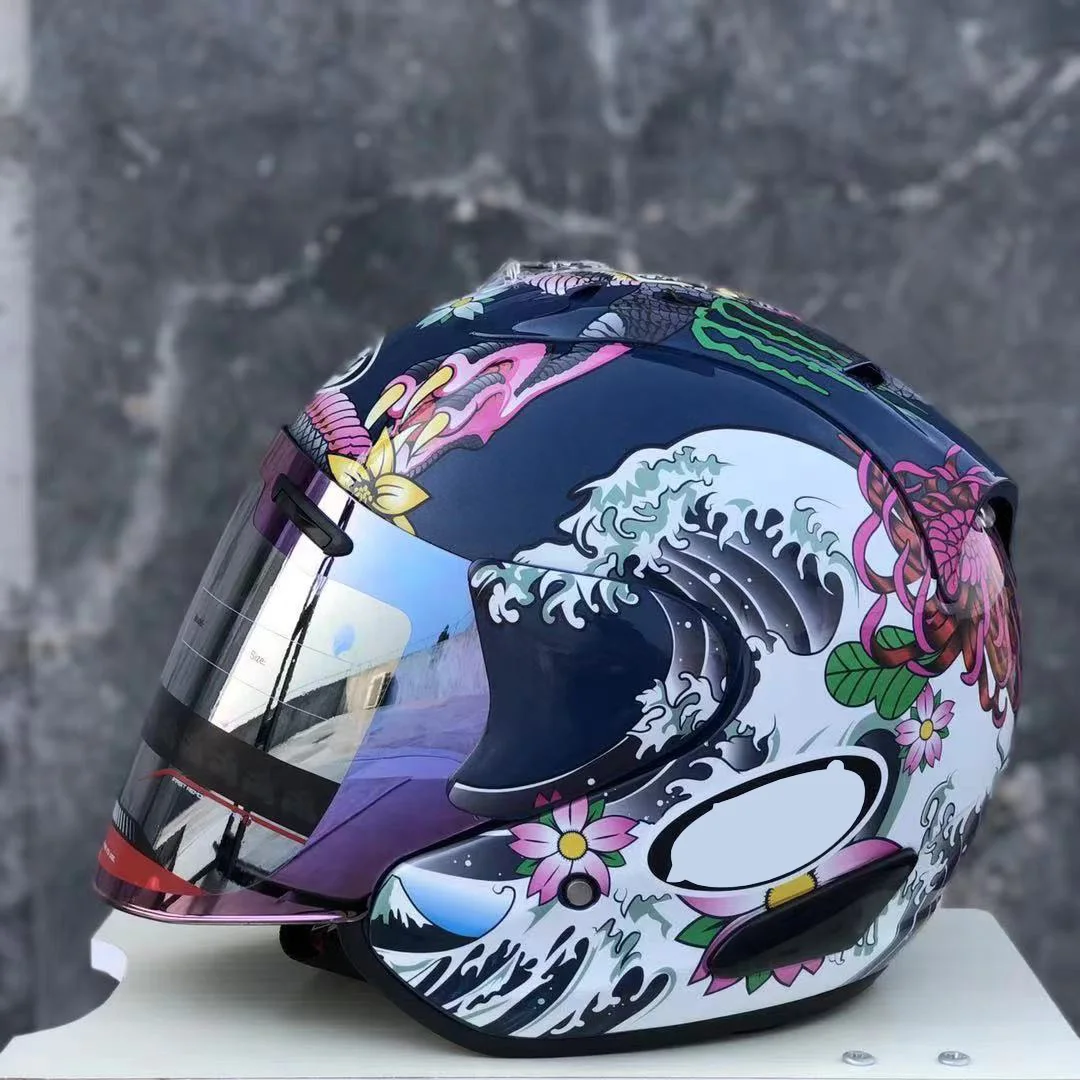 SZ-RAM 4 ORIENTAL 1 Gloss Blue Motorcycle Helmet 3/4 Open Face Moto Helmet Moto Capacete De Moto Men Women Racing Half Helmets
SZ-RAM 4 ORIENTAL 1 Gloss Blue Motorcycle Helmet 3/4 Open Face Moto Helmet Moto Capacete De Moto Men Women Racing Half Helmets