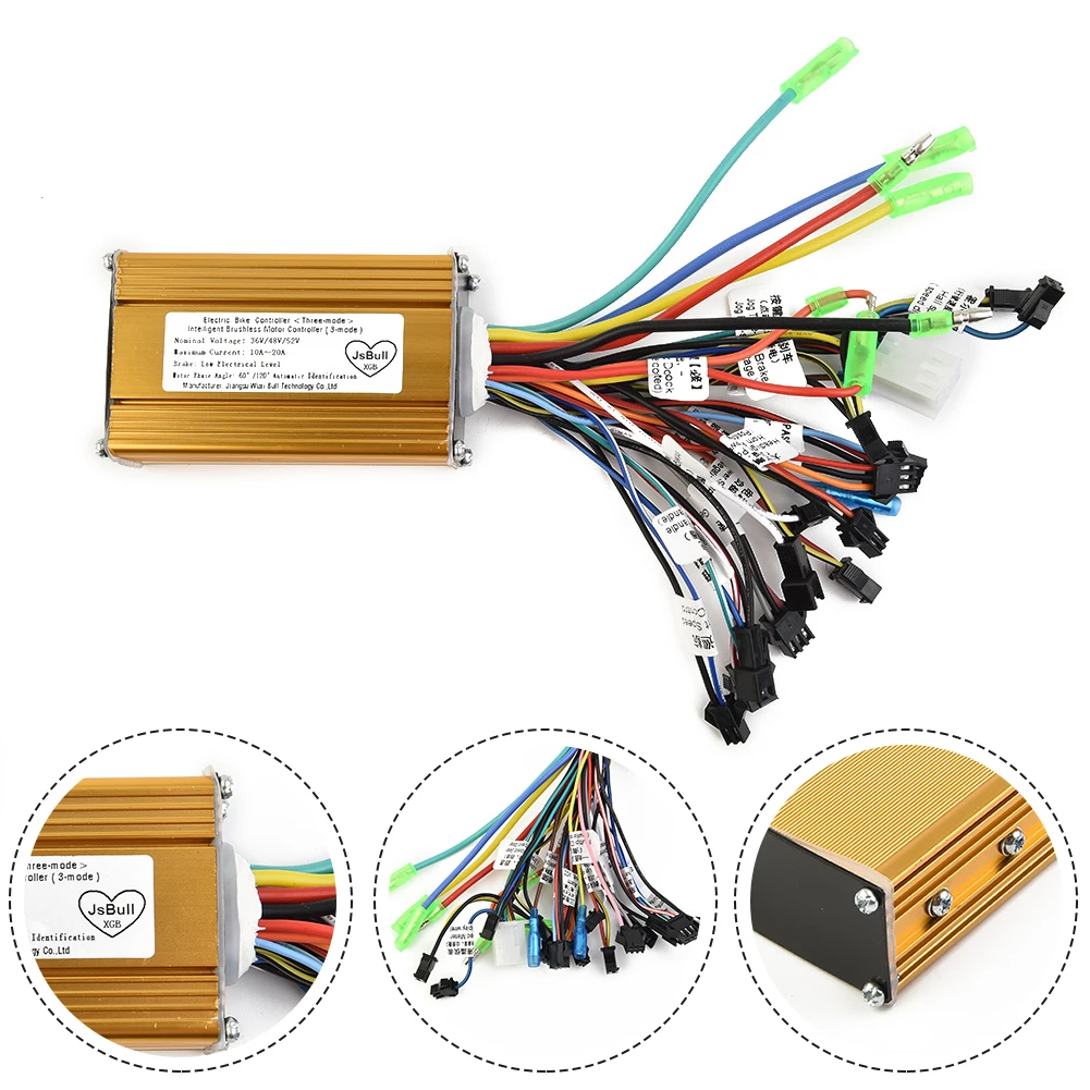 Sine Wave Brushless Controller 36/48/52V 350W For Electric Scooter E-Bike High Quality Electric Bicycle Parts Accessories
Sine Wave Brushless Controller 36/48/52V 350W For Electric Scooter E-Bike High Quality Electric Bicycle Parts Accessories