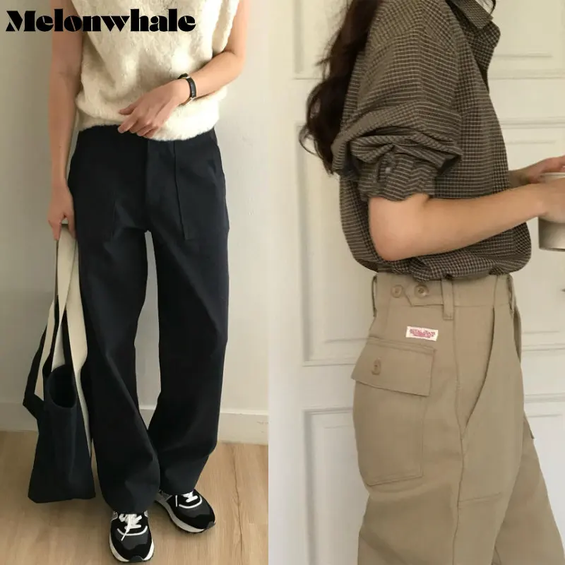 MelonWhale High Elastic Waist Army Green Pocket Long Cargo Pants New Loose Fit Trousers Casual Women Fashion Tide Korean M273
MelonWhale High Elastic Waist Army Green Pocket Long Cargo Pants New Loose Fit Trousers Casual Women Fashion Tide Korean M273
