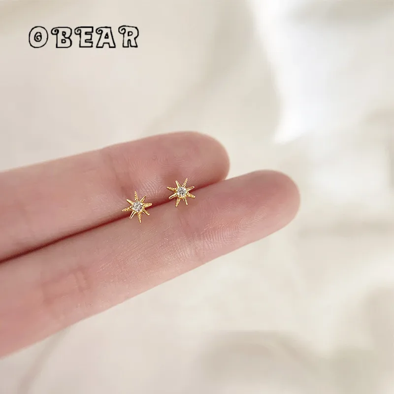 Fashion Personality Micro-Set Zircon Sun Stud Earrings Women Small Cute Schoolgirl Birthday Party Gift Jewelry
Fashion Personality Micro-Set Zircon Sun Stud Earrings Women Small Cute Schoolgirl Birthday Party Gift Jewelry