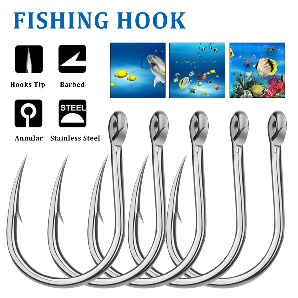 New Hot 5/10Pcs Fishing Hooks High Carbon Steel Jig Hooks Barbed Coated Carp Fishing Hook With Eye Design Saltwater Fishhook
New Hot 5/10Pcs Fishing Hooks High Carbon Steel Jig Hooks Barbed Coated Carp Fishing Hook With Eye Design Saltwater Fishhook