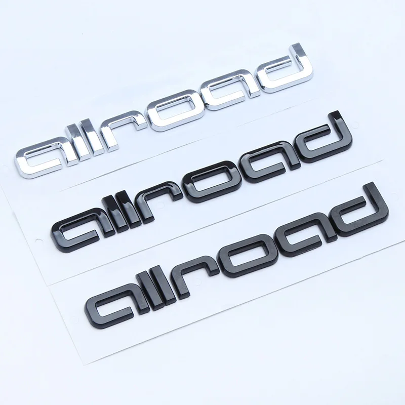 

3D ABS хромированный черный Allrado значок Логотип Эмблема багажника автомобиля наклейки для Audi A4 B8 B5 B6 B7 A6 4F C7 C6 Allroad стикер аксессуары