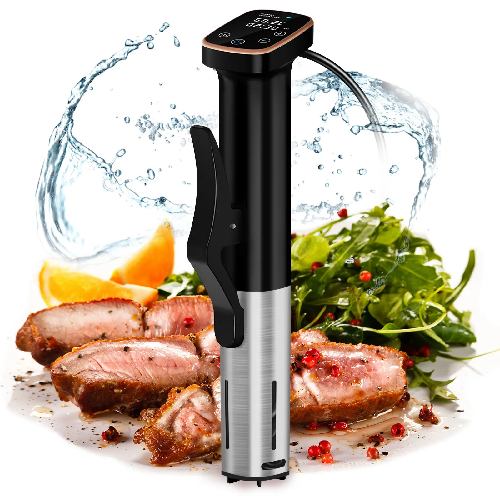 

IPX7 Waterproof Sous Vide Cooker 1100W Immersion Circulator Vacuum Slow Cooker with LCD Digital Accurate Control Slow Cooker