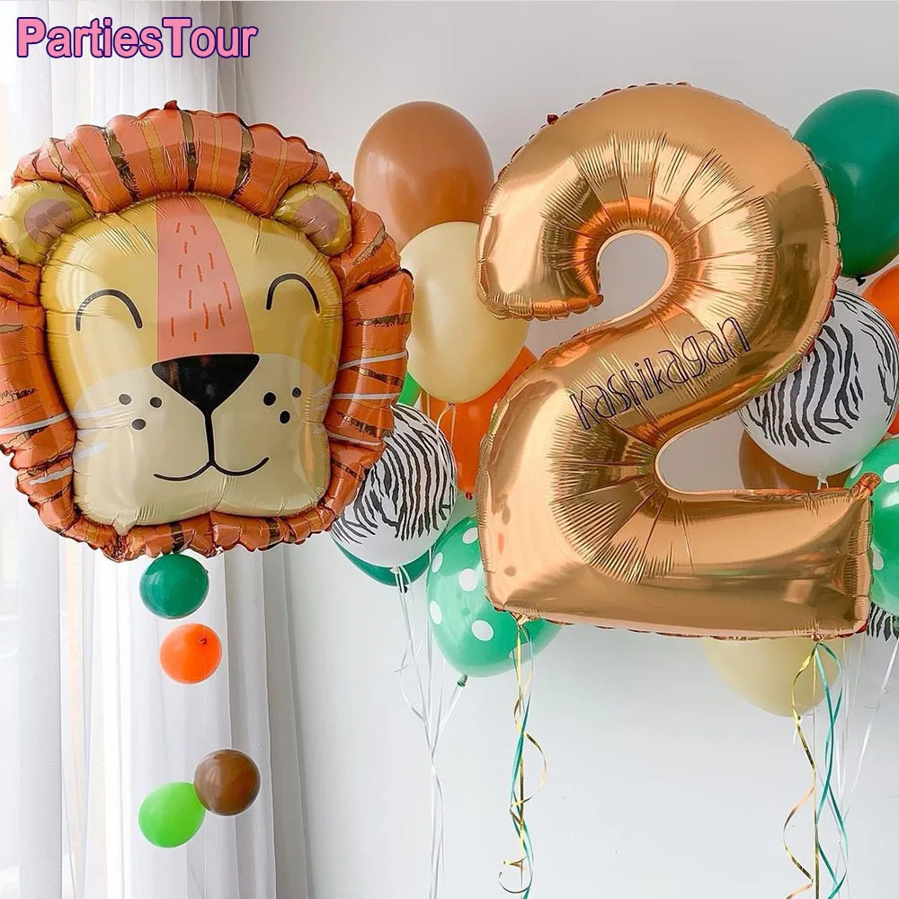 1pcs 4D Jungle Animals Helium Balloons Lion Cartoon Animal Head Foil Balloon Birthday Party Decoration
1pcs 4D Jungle Animals Helium Balloons Lion Cartoon Animal Head Foil Balloon Birthday Party Decoration