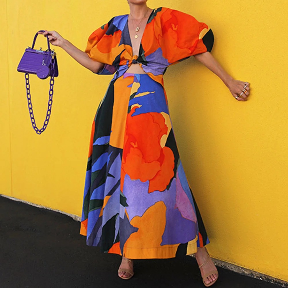 Long Women Dress Vintage Printed Color Block Puff Sleeve Maxi Dress Robe Femme Vestiods 2022 Beach Party Dresses Tunic Retro
Long Women Dress Vintage Printed Color Block Puff Sleeve Maxi Dress Robe Femme Vestiods 2022 Beach Party Dresses Tunic Retro