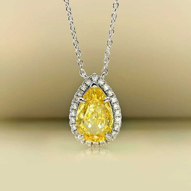 2021 new product ice flower cut 7*13 drop-shaped pink diamond yellow diamond necklace 5A zircon pendant clavicle chain female
2021 new product ice flower cut 7*13 drop-shaped pink diamond yellow diamond necklace 5A zircon pendant clavicle chain female